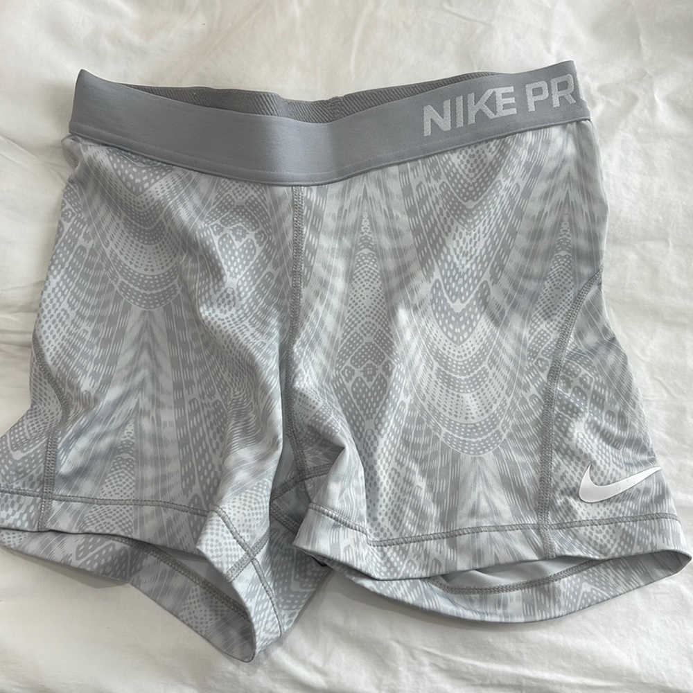 Gray Nike Pro Shorts